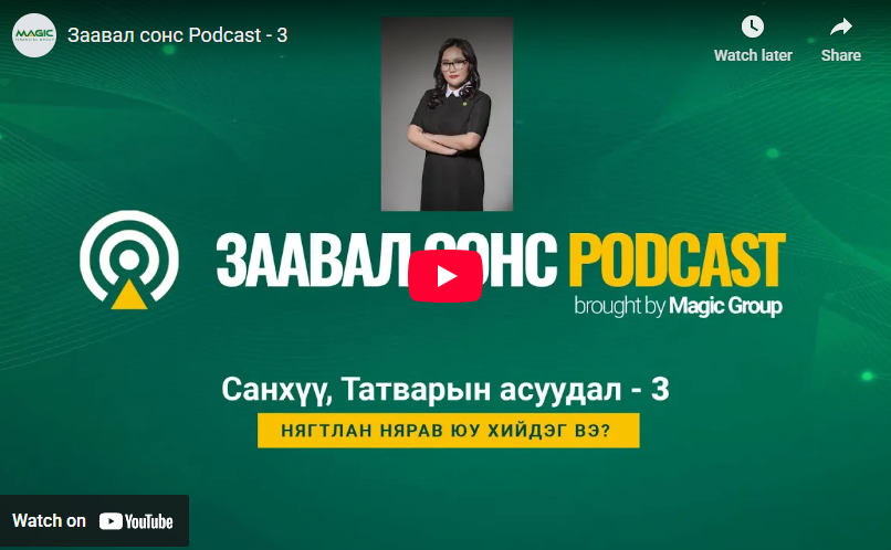 Санхүү татварын асуудал - 3 Нягтлан нярав юу хийдэг вэ?